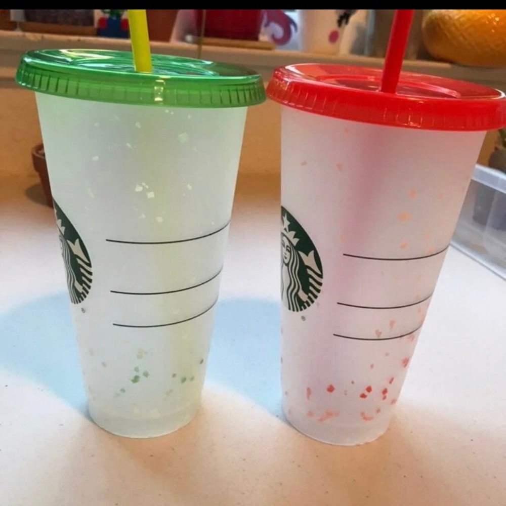 Starbucks Reusable Color Change Confetti Cups - Picture 1 of 2